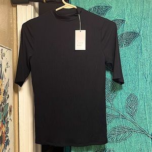 🖤✨NWT✨🖤A NEW DAY✨🖤BLACK 3/4 SLEEVE TOP WITH COLLAR✨🖤